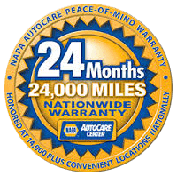 24 Months / 24,000 Miles Nationwide Warranty badge
